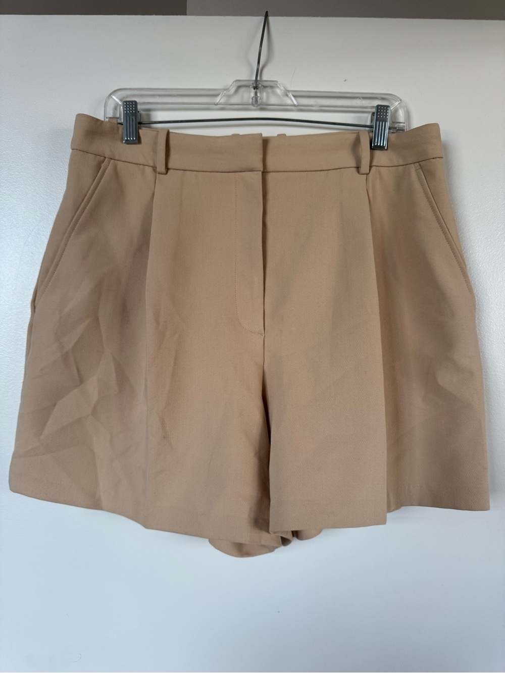Zara High-Waisted Pleated Shorts (XL)